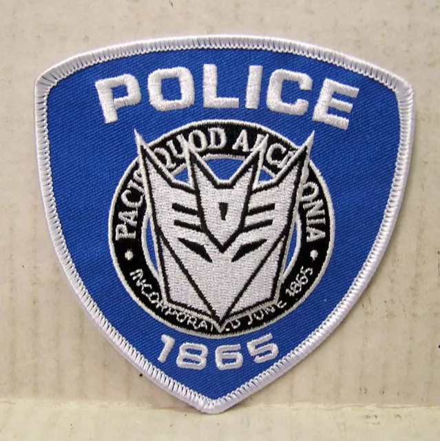 Transformers  - Police Uniform   Patch  Aufnäher  neu