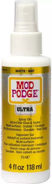 Plaid Mod Podge Ultra Matte Spray On Glue & Sealer-4oz CS44637C