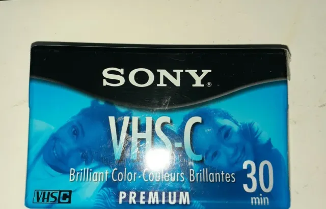 Cinta Sony VHS-C 30 minutos totalmente nueva sellada
