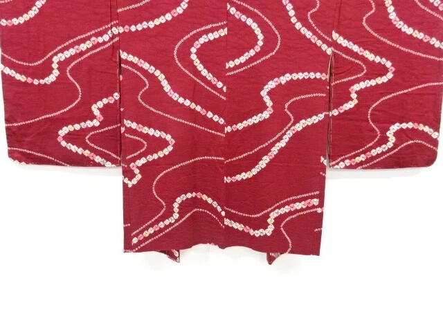 6808124: Japanese Kimono / Vintage Unused Haori / Shibori / Abstract Pattern