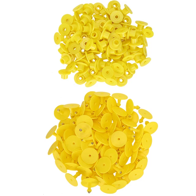 100pcs Animal Ear Tag Plastic Identification Card Anti Lost Marker For Farm Ana