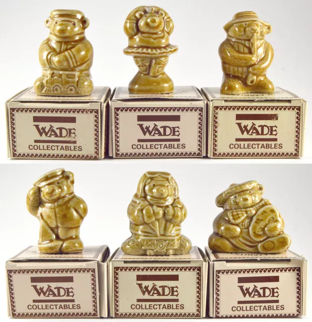 Wade Bear Ambitions W/B 1995  Complete Set Of 6 With Boxes