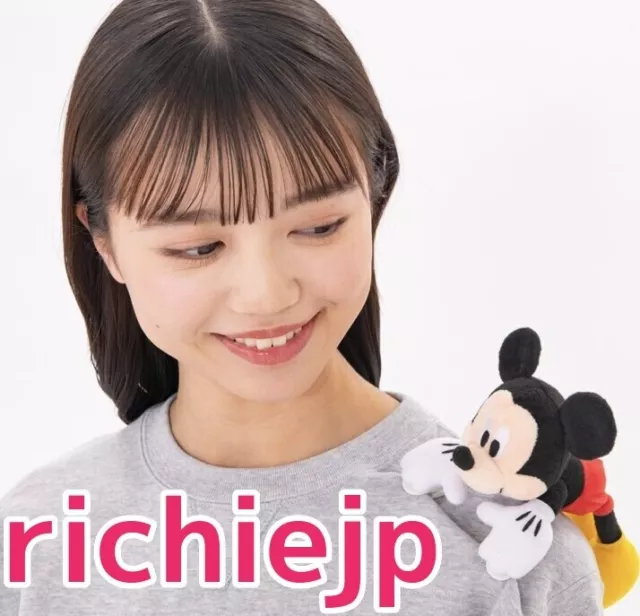 Japan Tokyo Disney Resort 2024 Plush Badge Clip on Shoulder Mickey