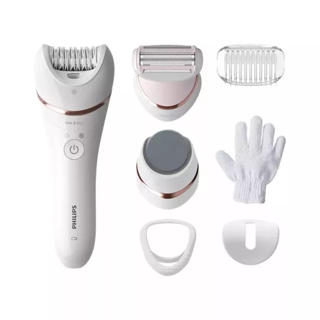 Philips BRE730 Épilateur sans fil Wet & Dry Épilation puissante douce pour...