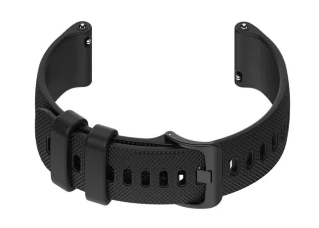 Cinturino per orologio in silicone nero 22mm gomma smartwatch BR42