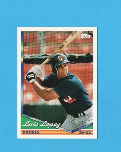 BASEBALL CARD-TOPPS 1994-n.336-LUIS LOPEZ-PADRES