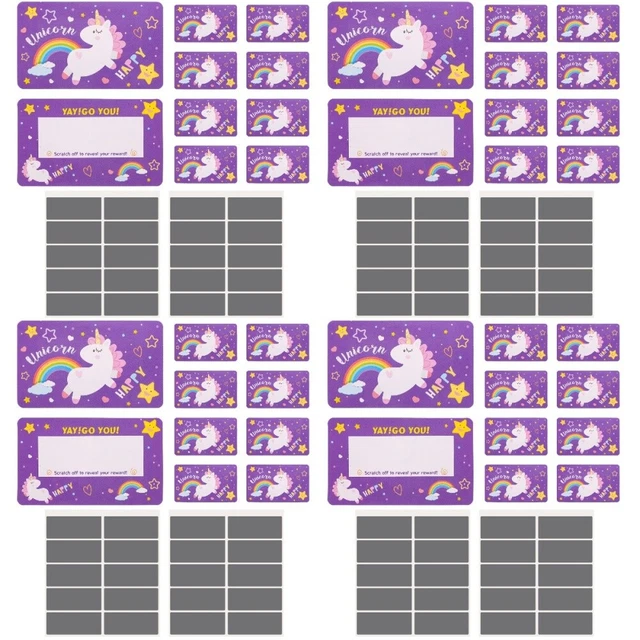 4 Sets Studenten Für Kinder DIY Scratch Karten Scratch Off Papiere Für Kinder