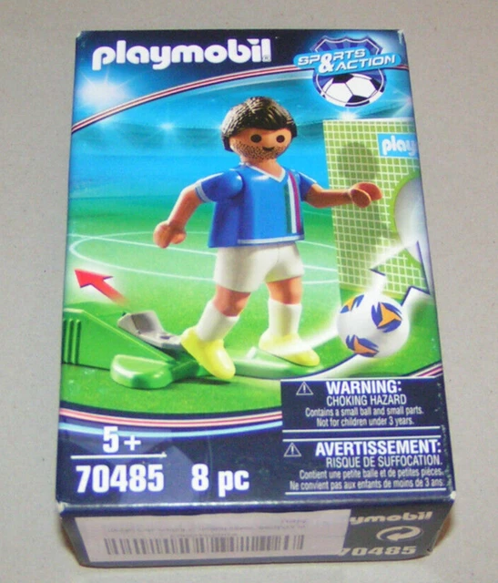 Cage De Foot Playmobil – 2 Joueurs Avec Tir – Tableau D'Affichage – Dès 3 Ans