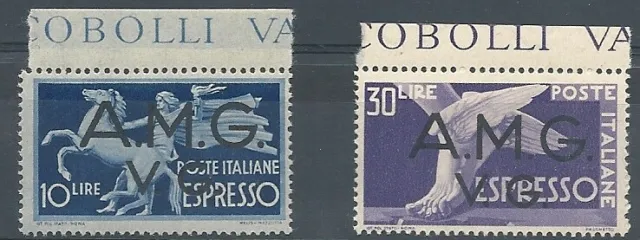 1946 Venezia Giulia Amg-Vg Series Espressi 2 Val New Intact Bdf MF5449