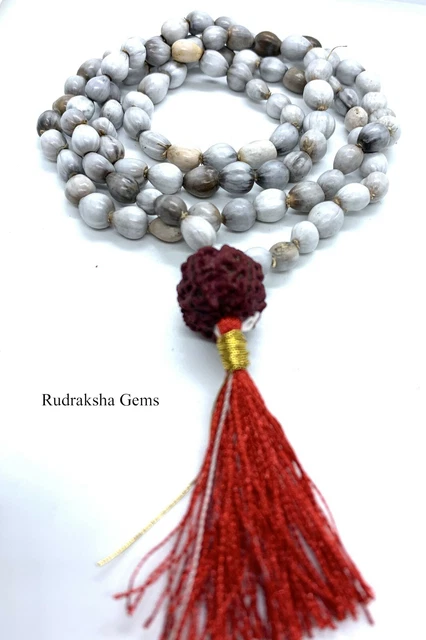 Vaijanti Mala Prayer Beads Rosary Necklace Meditation Yoga- For God Of Wealth Om