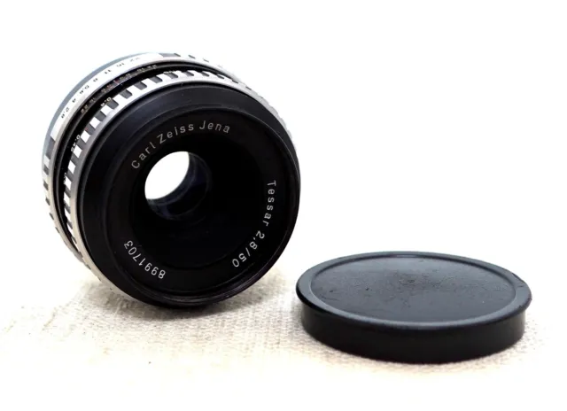 Carl Zeiss Jena Tessar 50mm 2.8 Prime Lens for M42 fit with caps