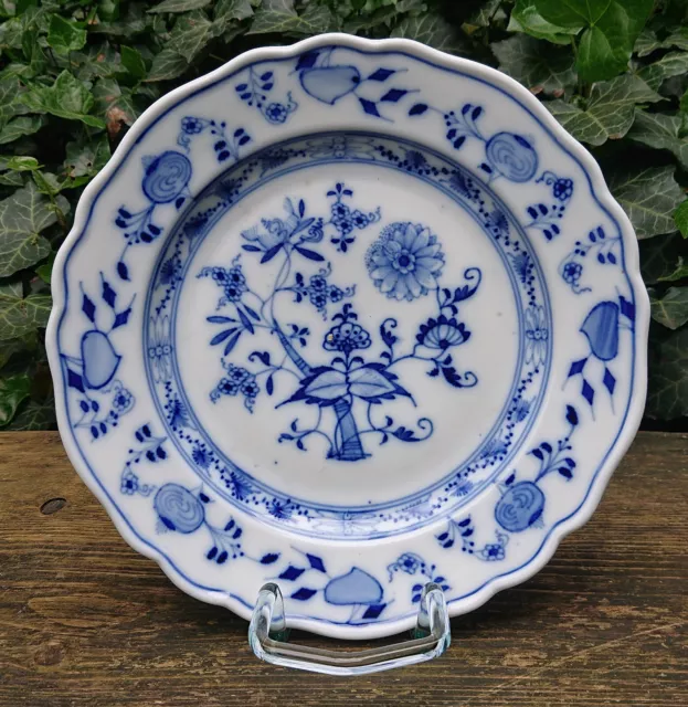 Vecchio Ernst Teichert Meissen Piatto da Portata Piatto Blu Cipolla Ø 24,5 CM ~