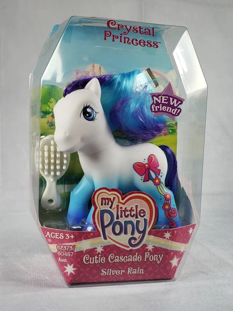My Little Pony G3 Crystal Princess Cutie Cascade Silver Rain NRFB