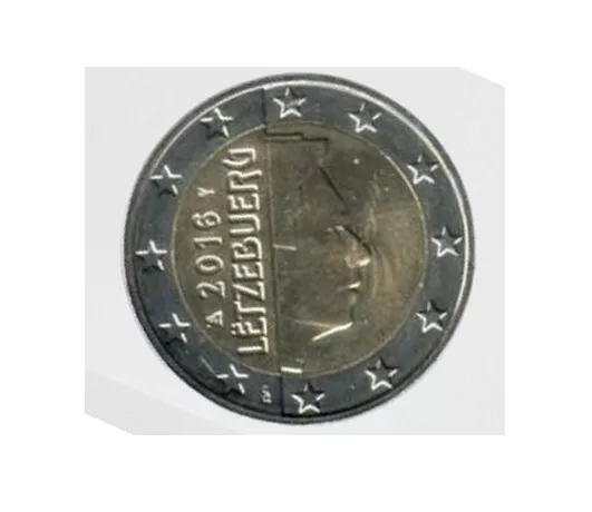 Luxembourg Letzebuerg 2 Euro rare Coin 2016 - The Grand Duke Henri XF