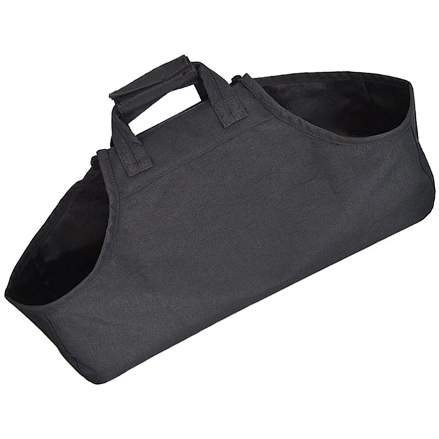 HipierFx Borsa per Legna da Ardere per Tronchi Camino Sacco per Trasporto Legna la Conservazione della Legna da Ardere per Stufe Campeggio Spiaggia ( Nero
