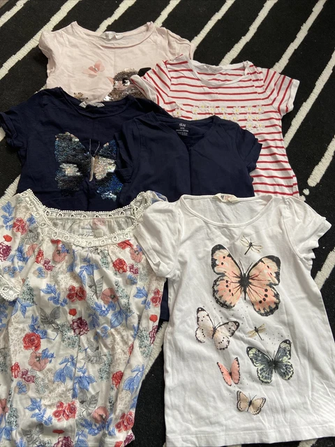 T-shirt pacchetto ragazza h&m 6-8 anni