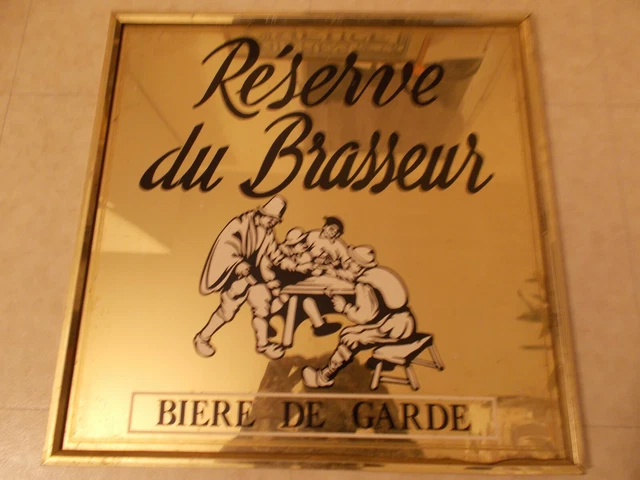 RESERVE DU BRASSEUR Biere De Garde Affiche Publicitaire Bon Etat EUR 12