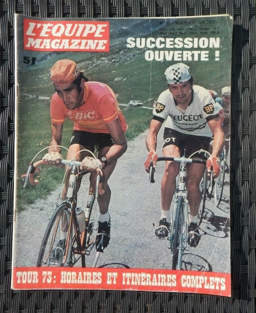 Magazine L'Equipe Cyclisme – Tour De France 1973, édition Originale, Nombreuses Photos