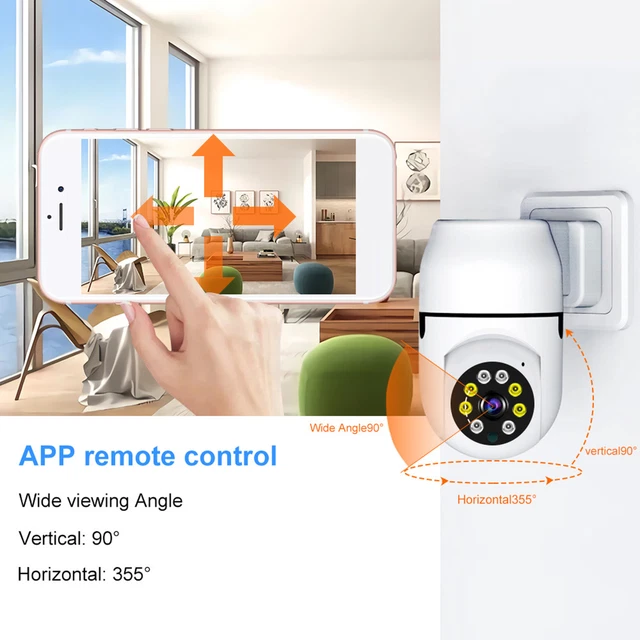 Cámara de Vigilancia 1080P Alarma Vigilancia Real Push High Clarity Home