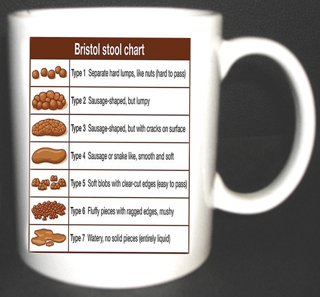 BRISTOL STOOL CHART mug for nurses medical student HCA carer Novelty
