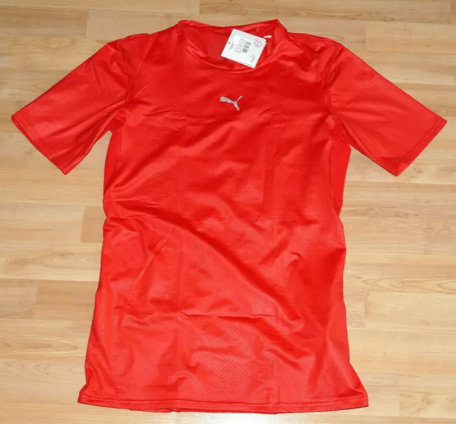 Puma Bodywear Core Men's Compressionshirt - sleeved T-shirt Fortuna Size: L rot