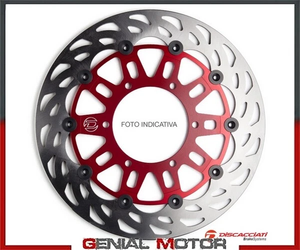 Disque Frein Avant Flottant DISCACCIATI Honda CRF 150 Minimotard - FDR339 - 2009 à 2020 (Rouge)