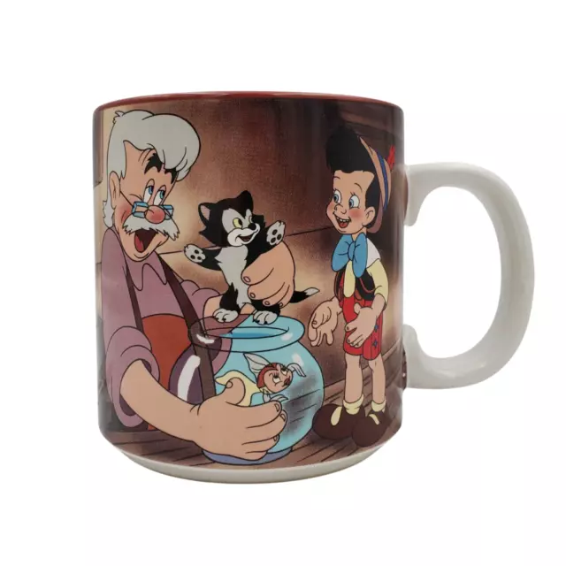 Vintage 1990 Walt Disney's Pinocchio Figaro Coffee Mug with Box