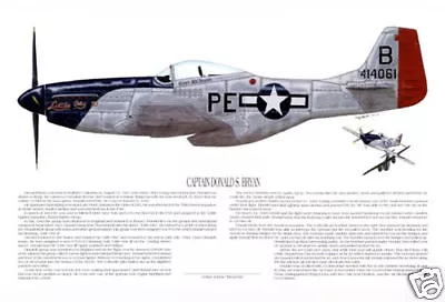 Ernie Boyette Print "P-51 Ace, Donald Bryan"