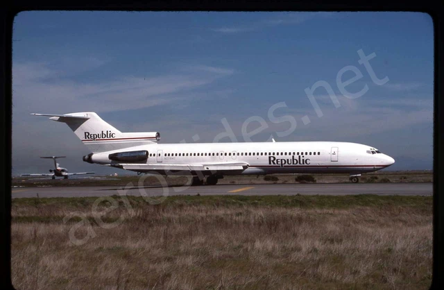 Republic Boeing 727-200 N274WC Mar 85 Kodachrome Aircraft Slide/Dia