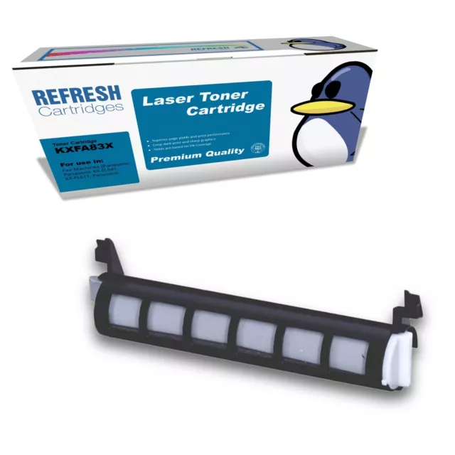 Refresh Cartridges Black KX-FA83X Toner Compatible With Panasonic Printers