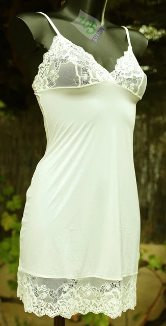Combinaison Fond De Robe / Nuisette Vintage En Satin - Référence 2415 - Neuf Avec Petites Imperfections
