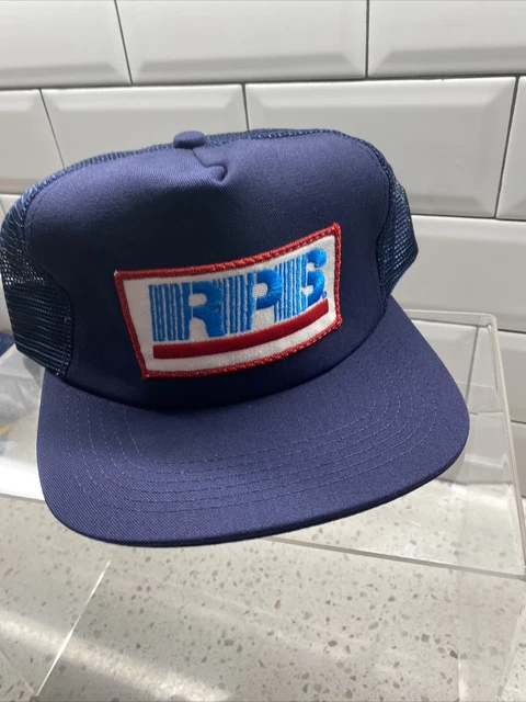 Vintage Unitog Trucker Rope Hat USA RPS Roadway Package System Snapback Mesh