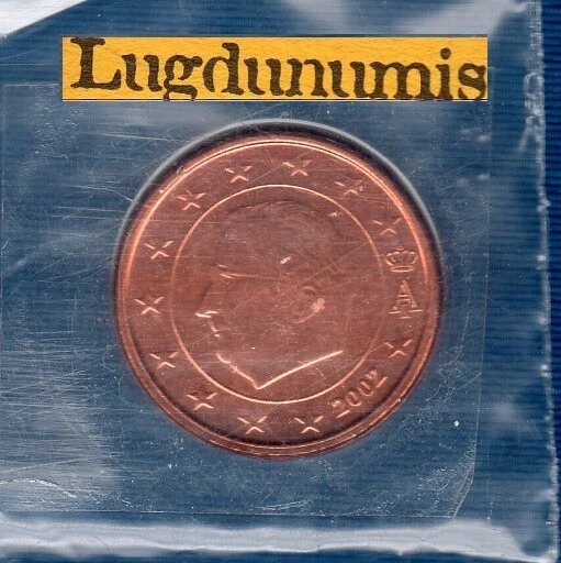 Belgique 2002 2 centimes d'euro BU FDC Provenant du BU Belgium