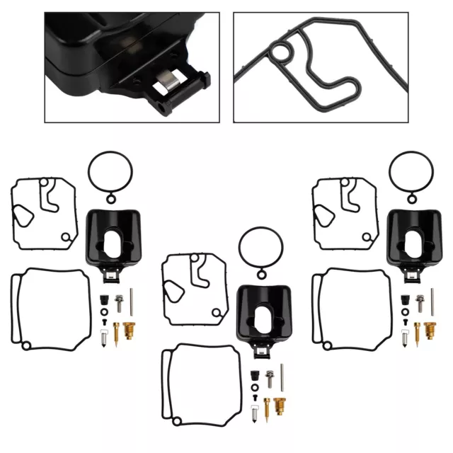 3X Kit de réparation carburateur pour Yamaha 2 Stroke 40HP 50HP Outboard Motor