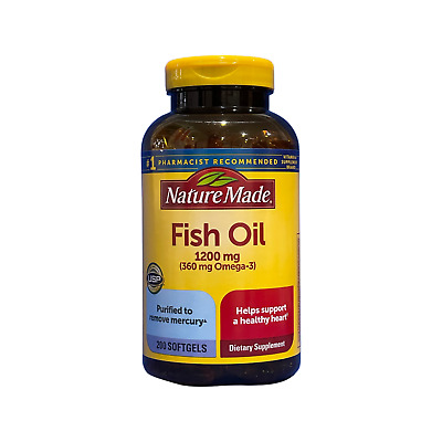 Aceite de pescado Nature Made 1200 mg. 200 cápsulas blandas
