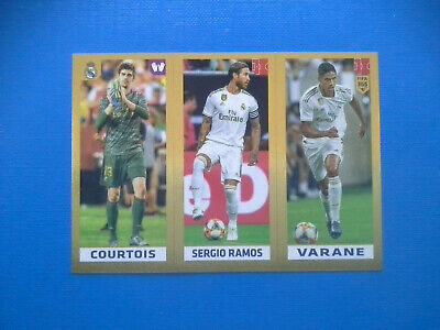 Courtois Varane Real Madrid #116 Ramos Panini C138 Fifa 365 2020 Sticker 