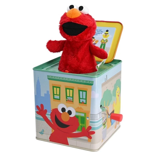 NEW SESAME STREET Elmo Musical Jack in the Box Baby Kids Toy