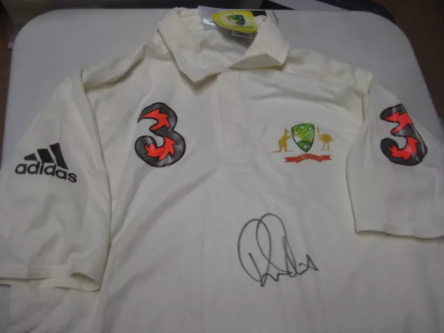 Ricky Ponting (Australian Legend) signed Australian Test Match Shirt  + COA