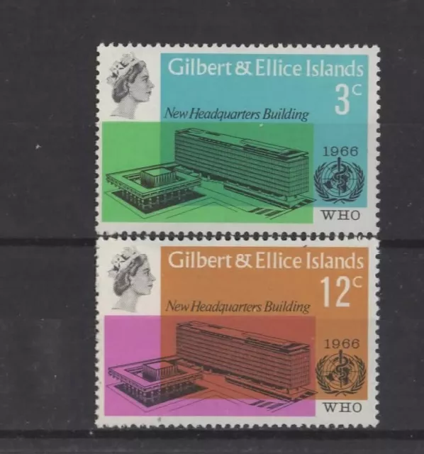 Gilbert And Ellice Islands , 1966,  Sg127/8  Mnh + Gum Set