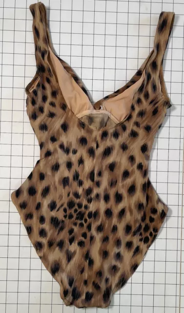 Karla Colletto women's Leopard Print One Piece swimsuit Underwire Sz 6 2