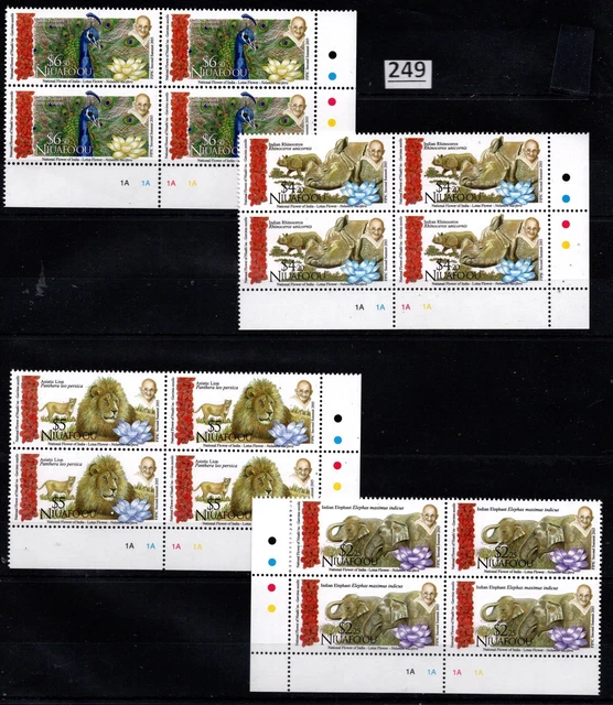 /// 4X Niuafo'ou 2016 - Mnh - Animals - Gandhi - Elephants