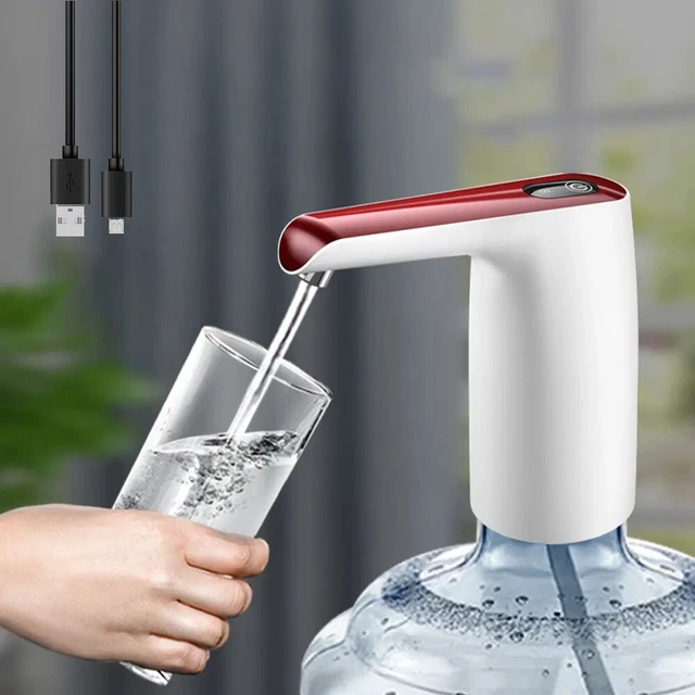 USB Wasserflaschenpumpe Elektrisch – Tragbarer Wasserspender Für 5-18,9L Flaschen, Schwarz USB Wasserflaschenpumpe Elektrisch – Tragbarer Wasserspender Für 5-18,9L Flaschen, Schwarz