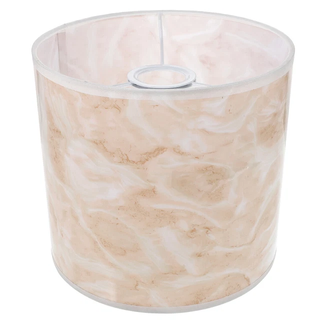Abat-jour En Tissu Tonneau Abat-jour En Marbre Luminaire Suspendu Lustre