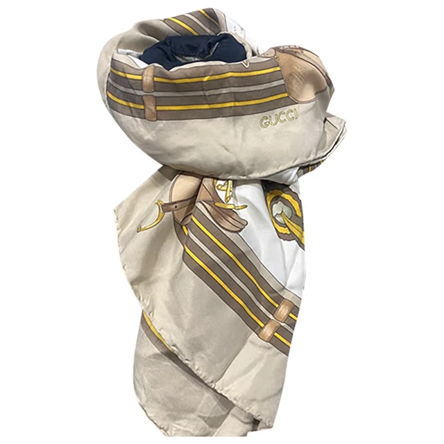 Foulard GUCCI in seta fantasia campeste