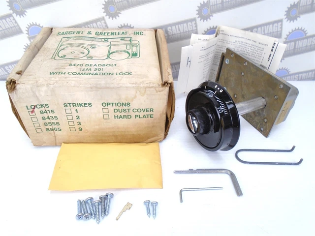 SARGENT & GREENLEAF - 8470 SAFE Deadbolt - (SM 50) W/ 8415 Combo Lock - (NEW)