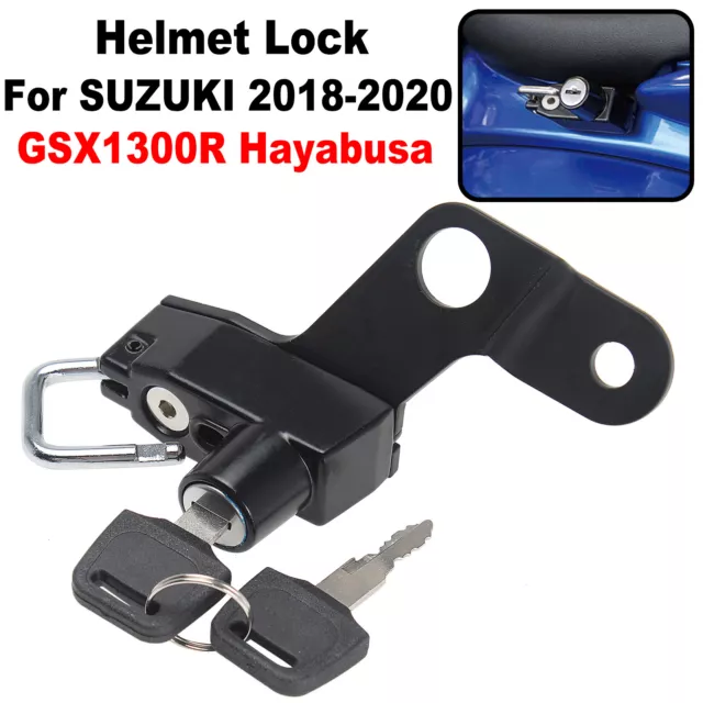 Motorcycle Helmet Lock W/Keys For SUZUKI Hayabusa GSX1300R 2008-2020 Anti-Theft