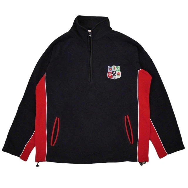 British 4 Nations rugby quarto cerniera pile blu navy - taglia uomo L