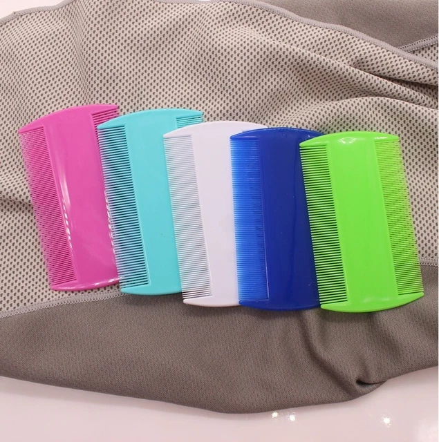 portable double sided pet lice comb fine tooth head flea for dog and cat