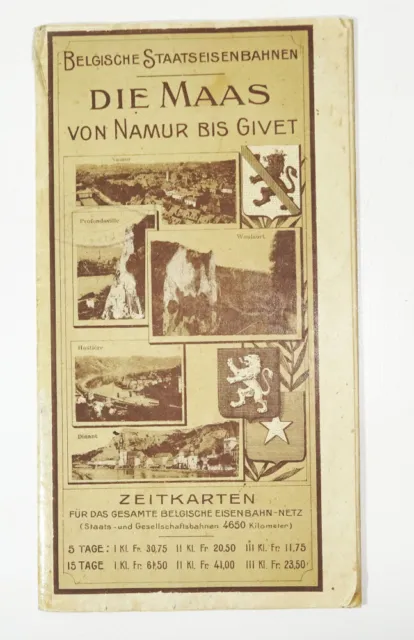 Brochure Belgian State Railway Die Maas From Namur To Givet 1911 Belgium