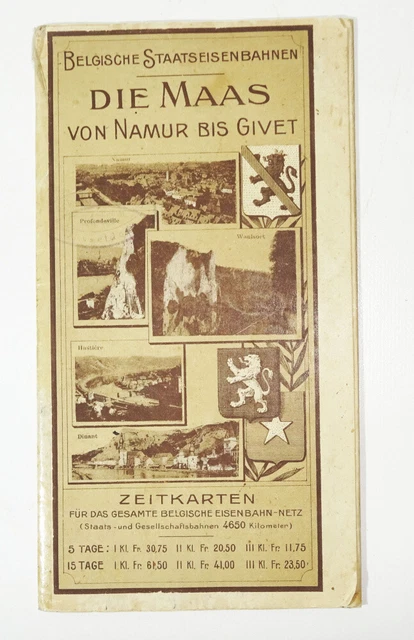 Brochure Belgian State Railway Die Maas From Namur To Givet 1911 Belgium